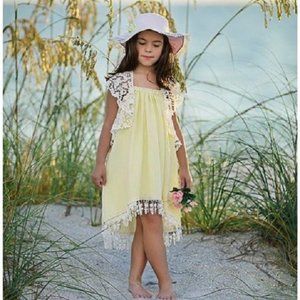 Dollcake Buttercup Dress Sz 5 NWT Beach Photos Gorgeous Lace Trim